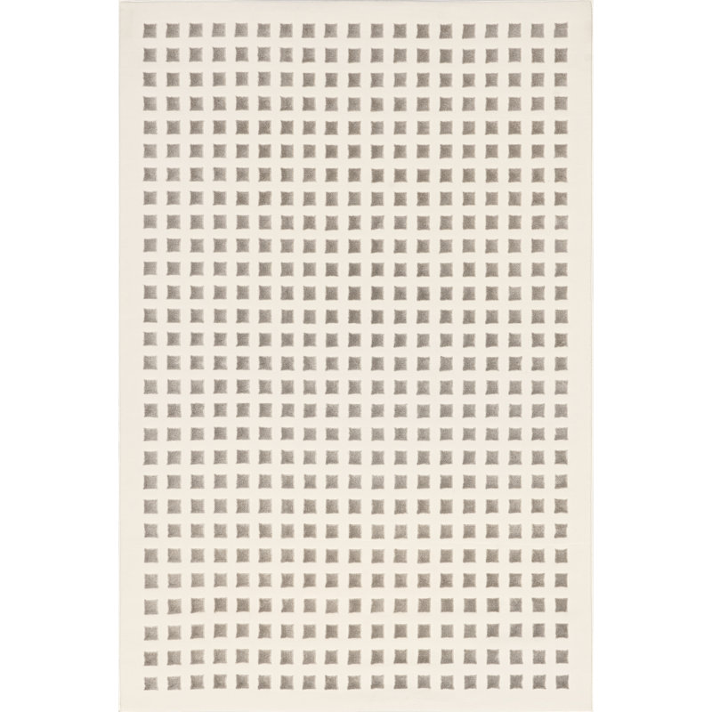 Tapis à carreaux lavable à la machine Daleyza, Rectangulaire 2 pi x 3 pi