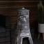 Hourglass Clay Wood Burning Smokeless Chimnea-501519230-501519228
