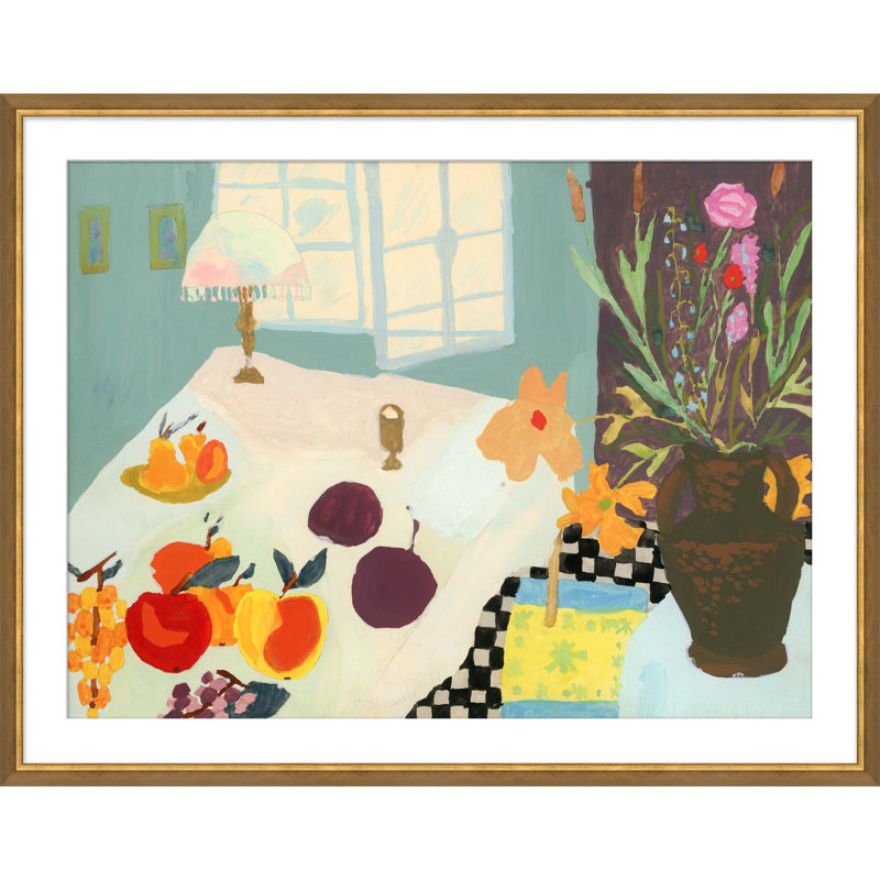 «Petit-déjeuner» - Peinture encadrée sur papier
