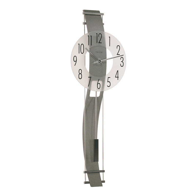 Kennington Wood Pendulum Wall Clock, Anthracite
