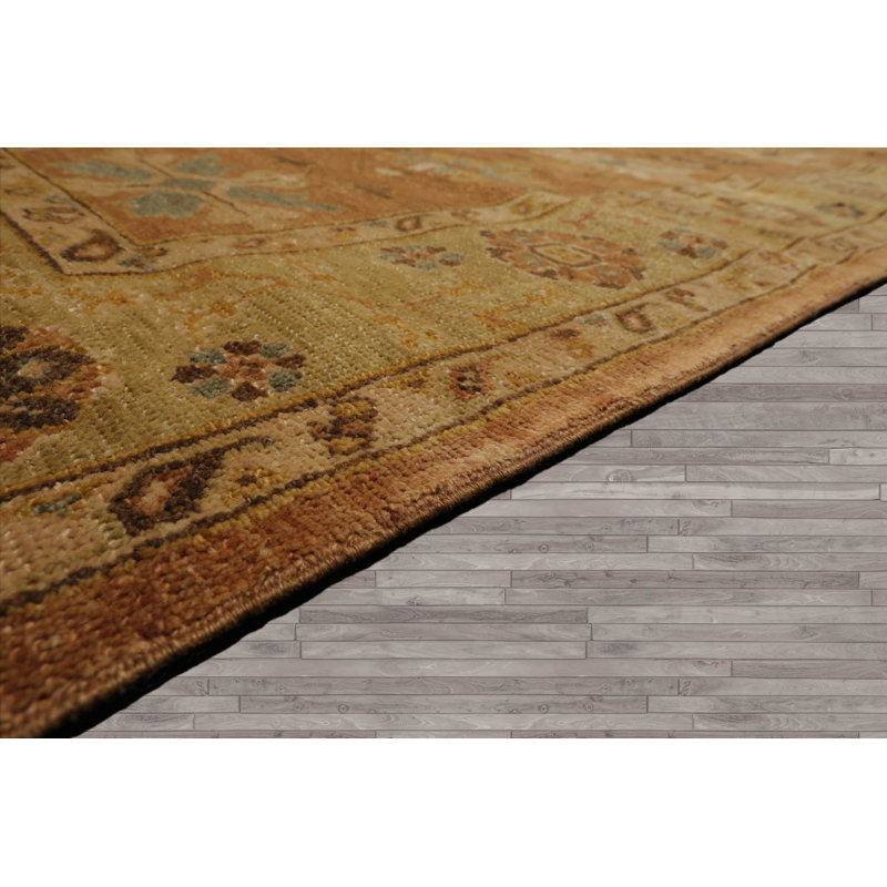 One-of-a-Kind Rectangle 6'5" X 9'3" Wool Area Rug Beige