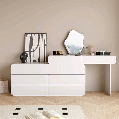 Makeup Vanity with Light mirror,8 drawers