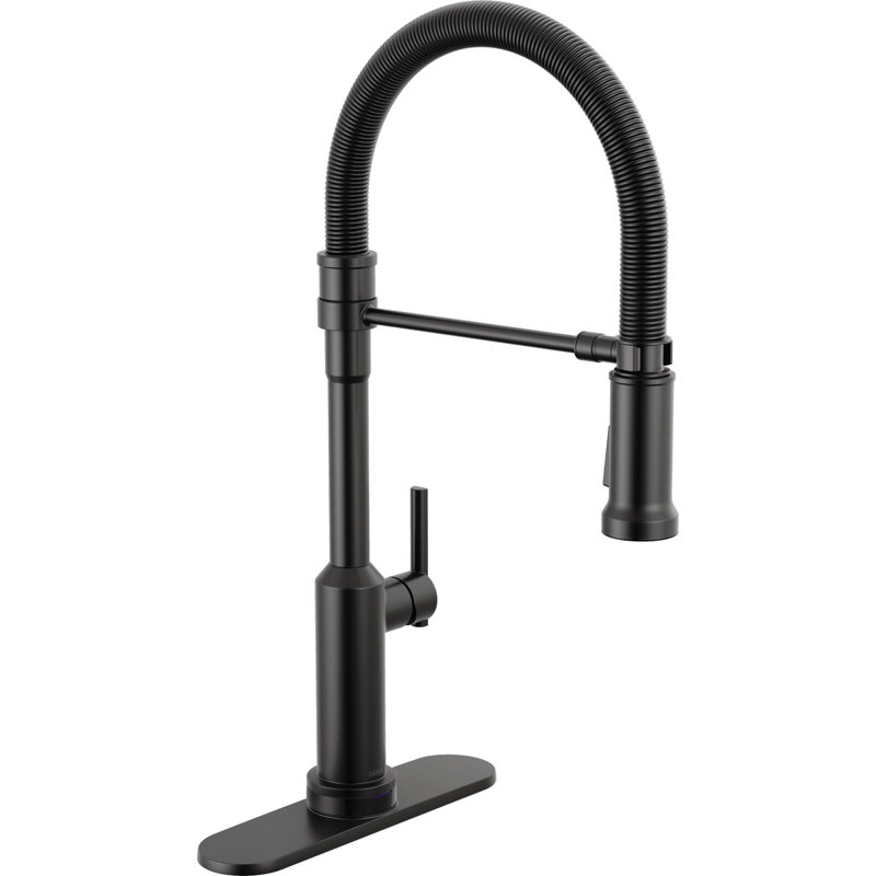 Touch2O Technology Kitchen Faucet with Touchless Technology, Matte Black