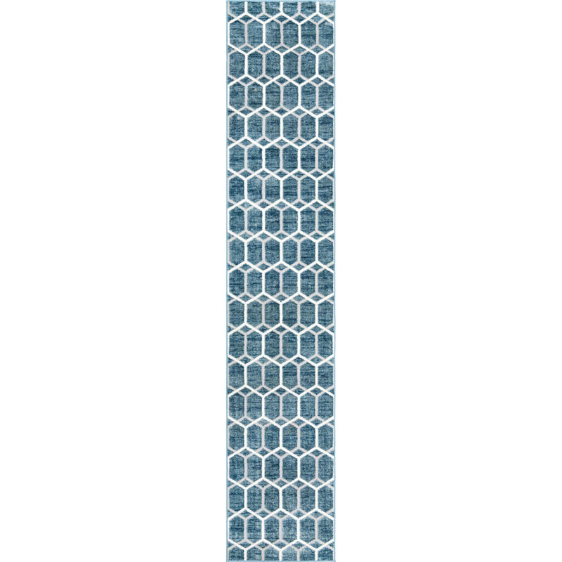 Eshin Geometric Indoor Rug, Runner 2'7" x 13'