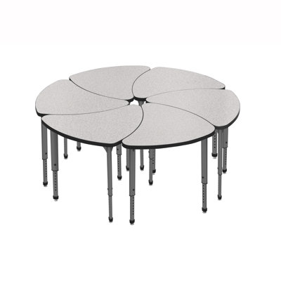 Marco Apex Series Adjustable Height Collaborative Chevron Desk