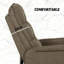 Canapé inclinable confortable en tissu avec télécommande, relevage électrique, poches latérales et assemblage rapide pour une détente facile, fauteuil inclinable-613275631