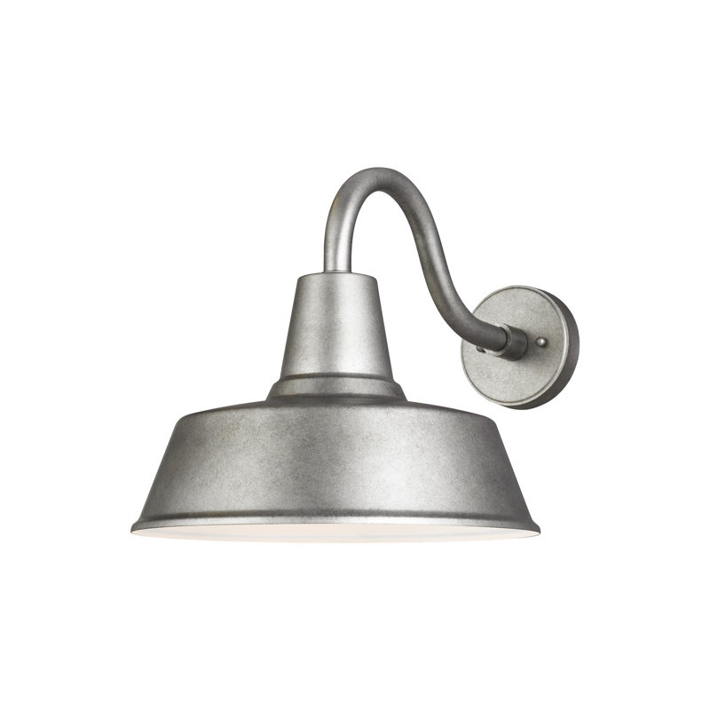 Barn 1 - Light Outdoor Barn Light, Weathered Pewter, No, 13.5" H x 14" W x 14" D