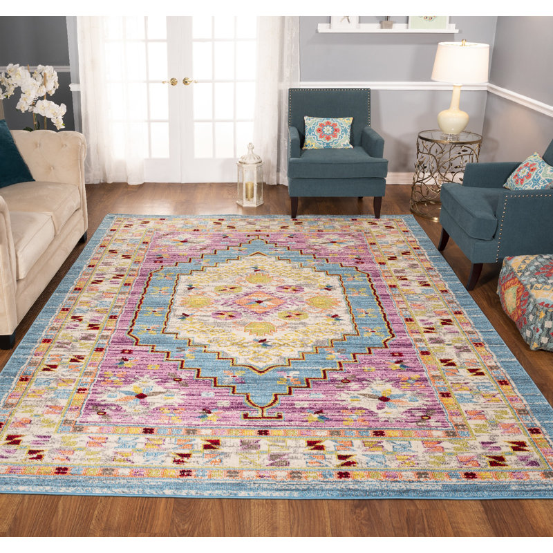 Larrick Oriental Indoor Rug, Rectangle 8'10" x 12'