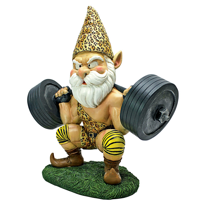 Atlas the Athletic Weightlifting Gnome Statue, 1