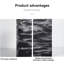 Moderne, minimaliste, noir, blanc, gris, livres décoratifs, accessoires de style luxueux