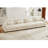 Super Comfort Oversized Modular Velvet Sectional Sofa With Movable Ottoman, Corner Sectional, And Bolstered Armrests For Ultimate Relaxation-1212065694