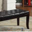 Banc capitonné Linon, similicuir