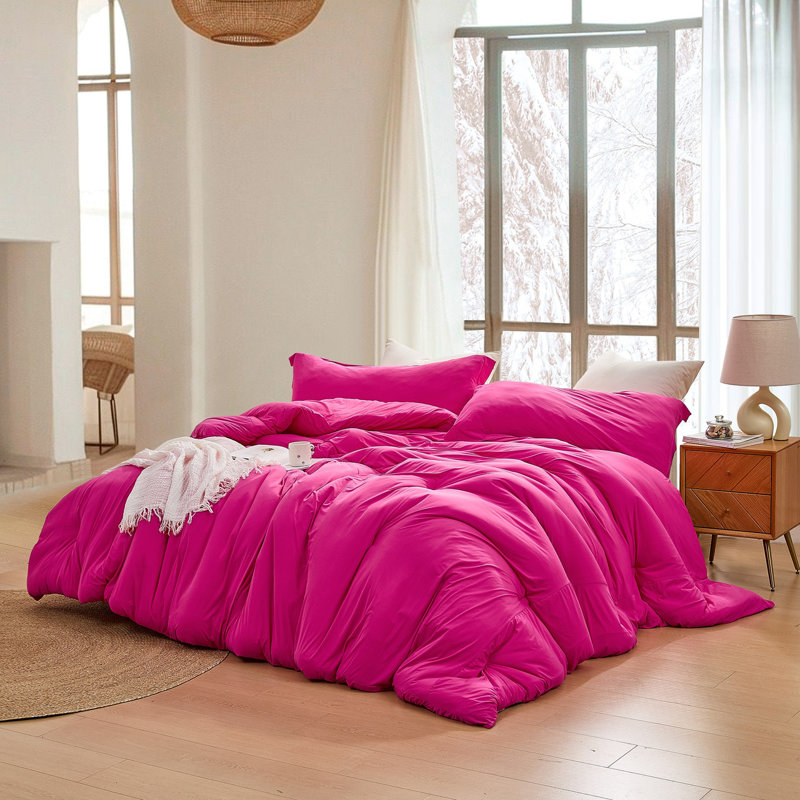 Look At This Thicky - Coma Inducer® Oversized Comforter Set - Standard Thicky, Pink, Alaskan King Comforter + 2 King Shams