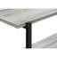 Console étroite avec 3 rangements gris et noir, parfaite pour le salon