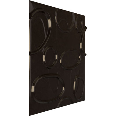 Panneau mural décoratif 3D Felix EnduraWall l 19 5/8 po x H 19 5/8 po, brume rustique métallique universelle (couvre 2,67 pieds carrés)