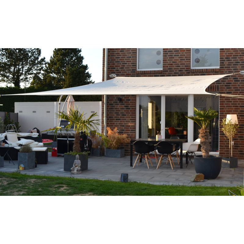 Minquadale 4m x 5m Rectangular Shade Sail, Cream