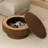 Round Drum Coffee Table with Storage-389920642-393056295