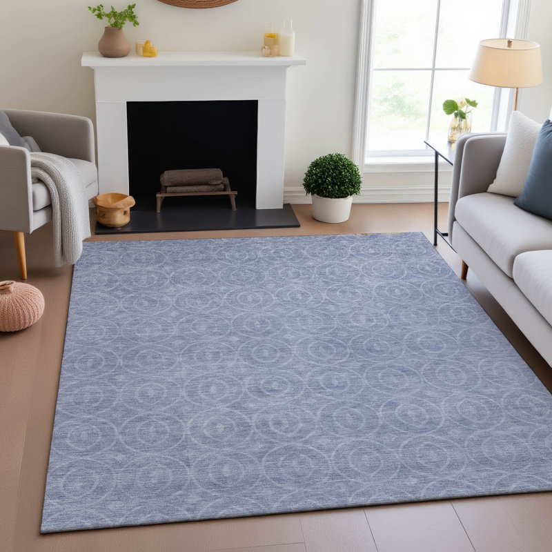 Tapis géométrique Premium lavable à la machine Barry AMF1227, Rectangle 9 pi x 12 pi