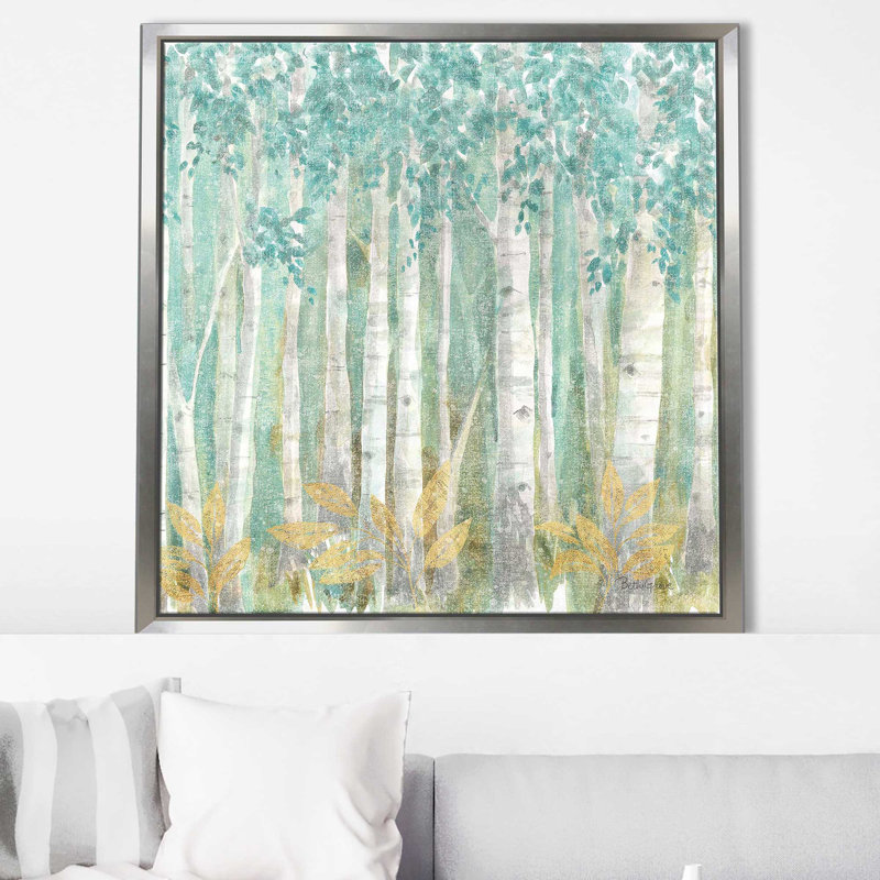 «Natures Leaves I» par Beth Grove, reproduction, Cadre flottant argent, H 39 po x l 39 po x P 2 po