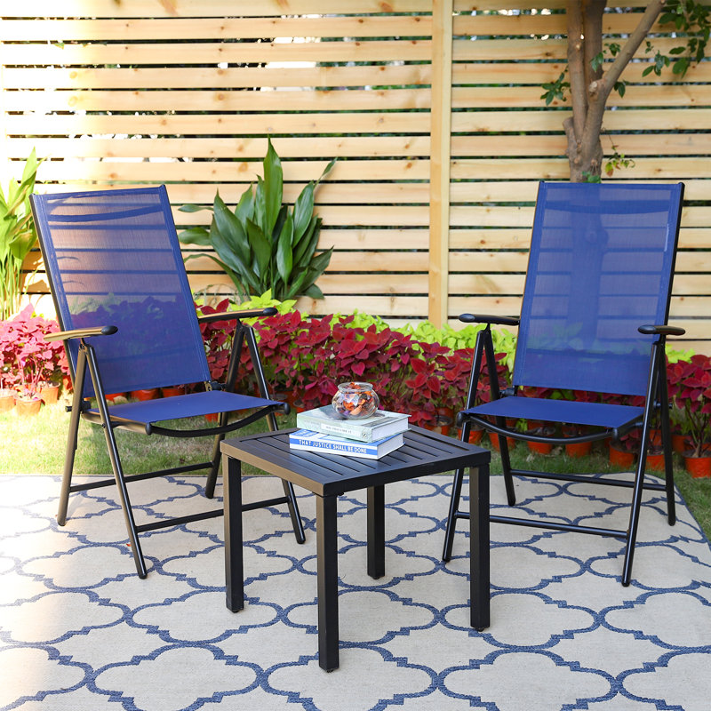 Alyah 2 - Person Patio Dining Set with Square Table