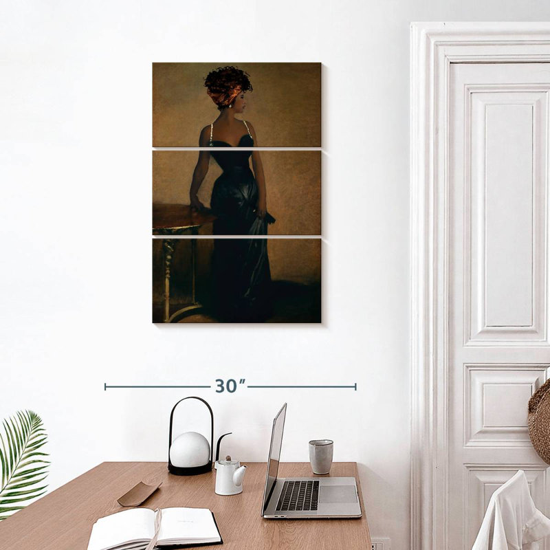 Navette d'inspiration afro-américaine inspirée de madame X, H 32 po x l 20 po