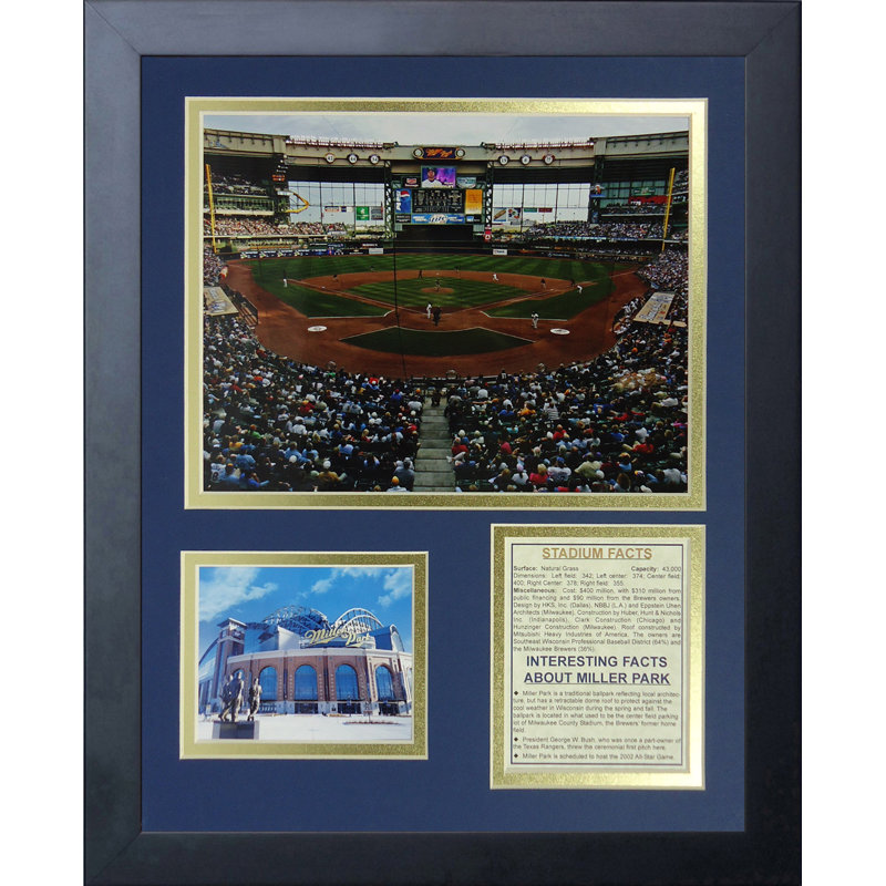 Souvenirs encadrée milwaukee infusers-miller park