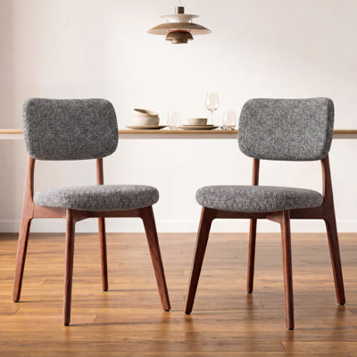 Upholstered Solid Wood Dining Chair Side Chair