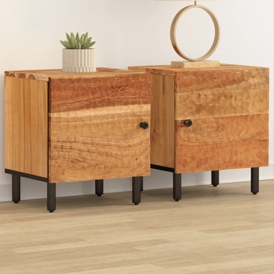 Belaire 40cm W Iron Bedside Table