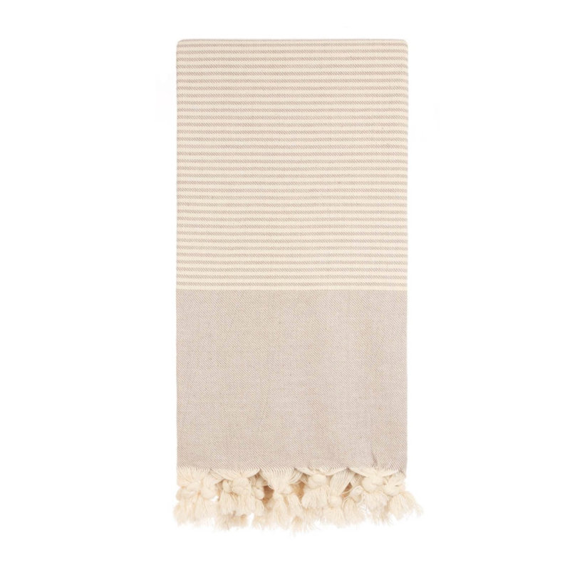 Serviette de plage Macneil, Beige