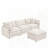 3-Seater Comfy Cloud Couches With Movable Ottoman-366881470