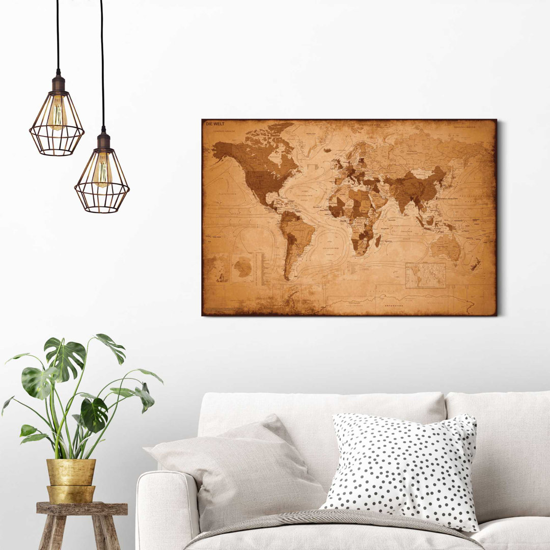 Poster Antique World Map