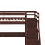 Lit mezzanine simple avec 7 tiroirs, 2 tablettes et un bureau intégré