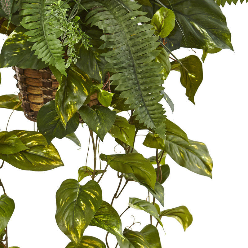Plante artificielle 40" dans un panier