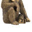 Figurine gorille assise Tessy, détails en polyrésine bronze réaliste, 8 pouces
