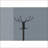 Coat Rack with 12 Hooks &amp; Umbrella Holder, 70"H Black Metal Transitional | Black | Metal
