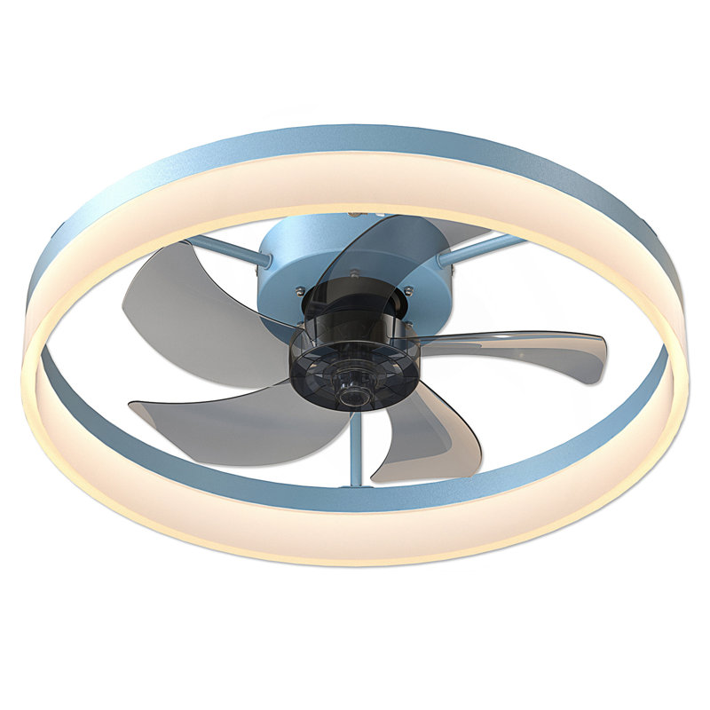 Ventilateurs de plafond avec lumières à DEL à intensité variable, installation encastrée de ventilateurs de plafond modernes et minces