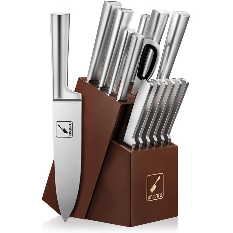 imarku Steak Knives, Steak Knives Set of 6, Japanese HC Steel Premium  Serrated Steak Knife Set with Ergonomic Handle and Gift Box, Unique Gifts  for