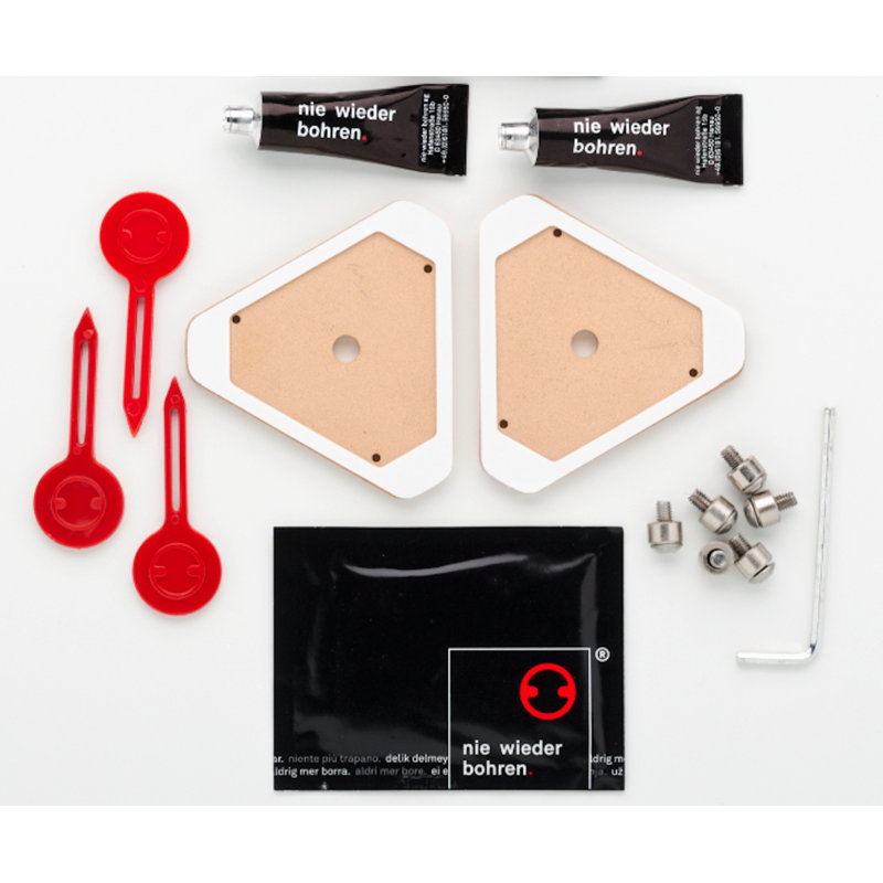 Barre de maintien No Drill Gripp, H 3 po x l 33 po x p 3 po, Blanc