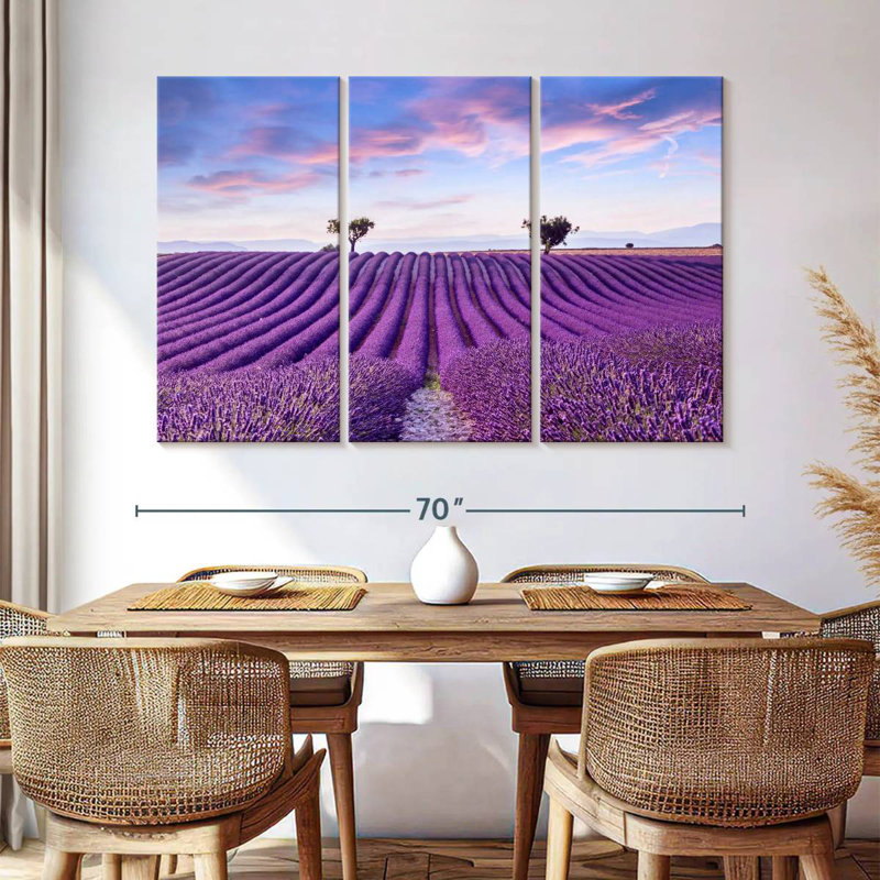 Alvord Valensole Lavender Fields, 42" H x 65" W