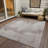 Machine Washable Indoor/Outdoor Xhevrie Taupe Rug-1081395992