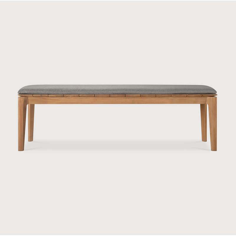 Bok Outdoor Teak Dining Bench, Mocha