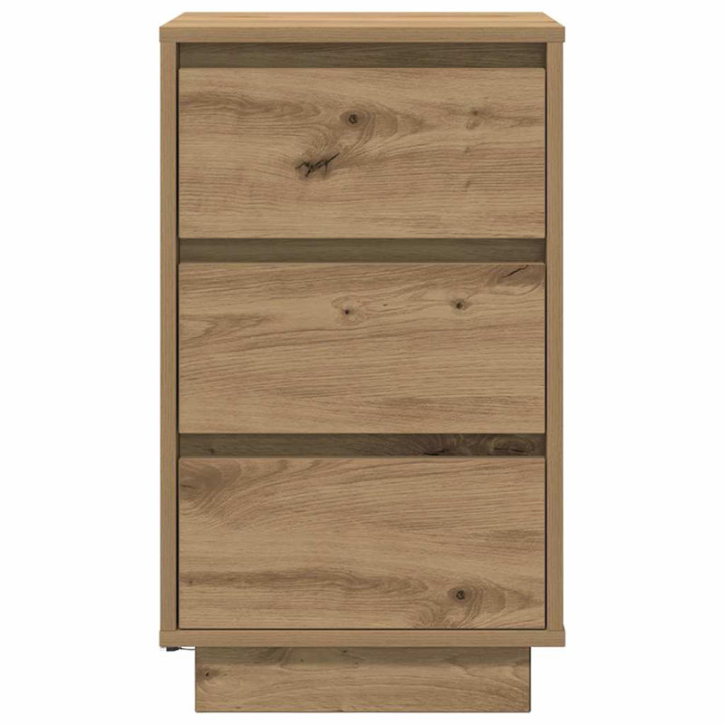 Davayah 38cm W Manufactured Wood Bedside Table, Artisan Oak