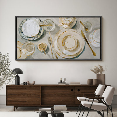 «Neutral Toned Art», reproduction d'art sur toile encadrée