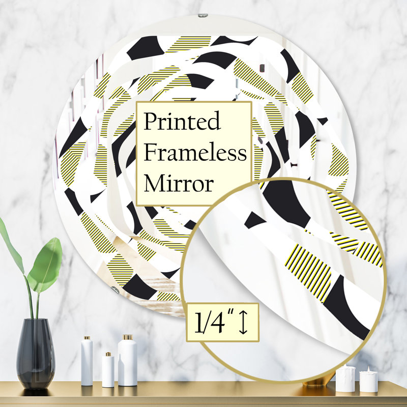 Miroir mural Whirl, H 31,5 po x l po