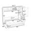 Lit escamotable en bois avec tablettes, placard et tiroirs Ladontay-1111444213-1111444212
