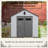 1 8*10Ft Resin Plastic Storage Shed For Backyard Garden Big Spire Tool Storage-119306967