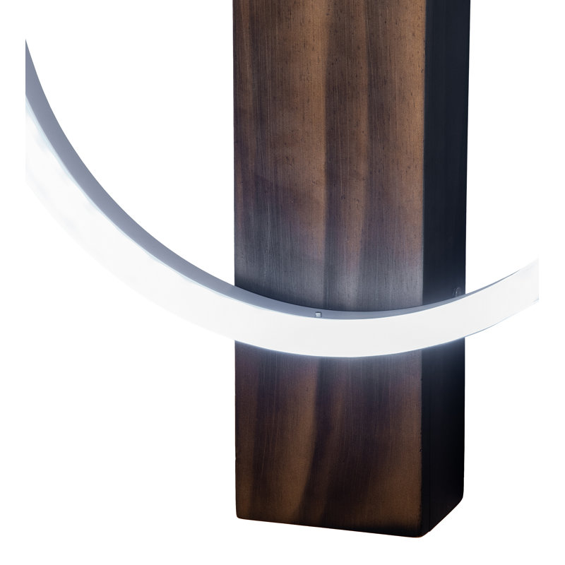 Ursula Manufactured Wood LED Flush Mounted Sconce