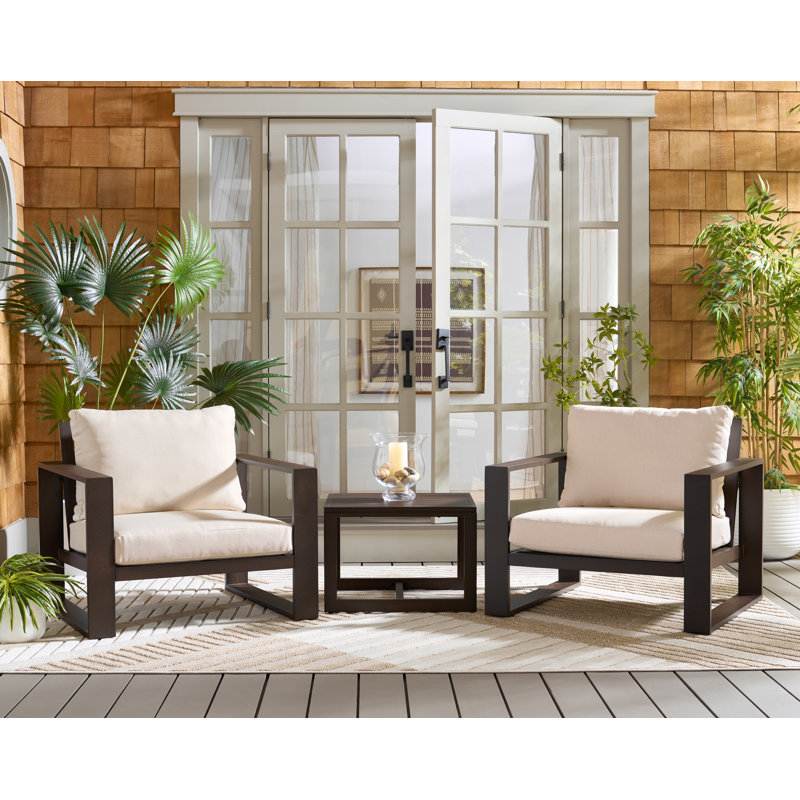 Fash 3 Piece Living Set, Brown