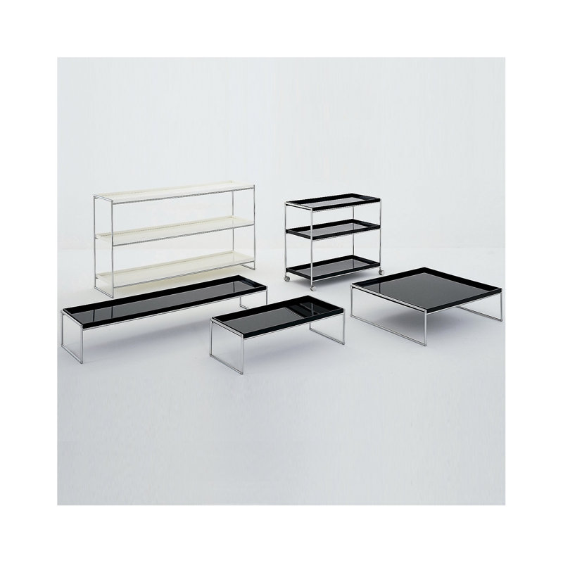 Trays Kitchen Cart, White