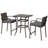 Secondino 2 - Person Patio Dining Set with Rectangular Table , Cushions Included-1643679228